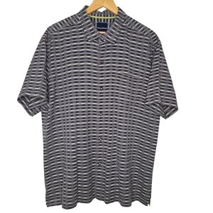 Tommy Bahama Mens Silk Cotton Coconut Pixel Paradise IslandZone Camp Shirt XXL